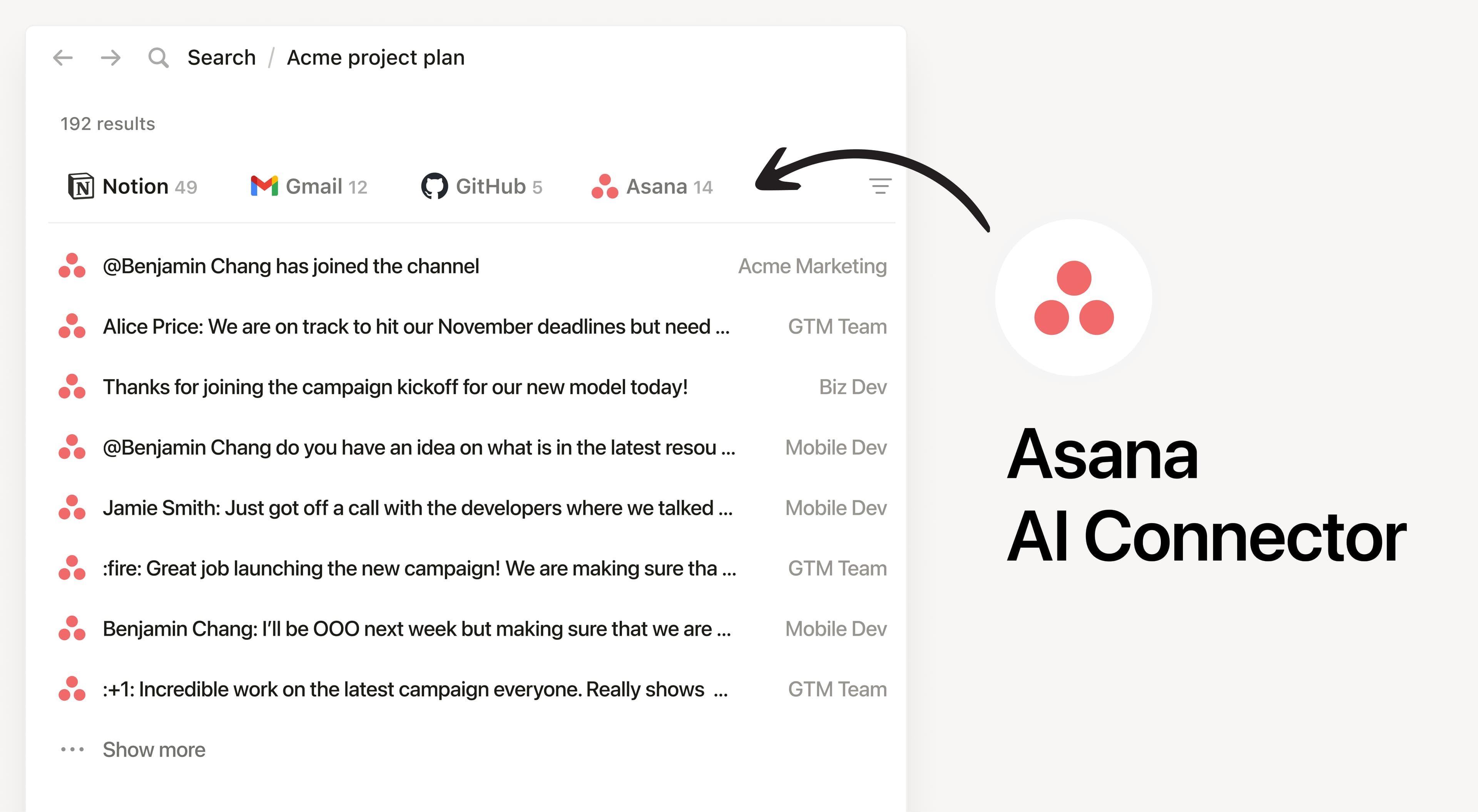Asana AI 连接器