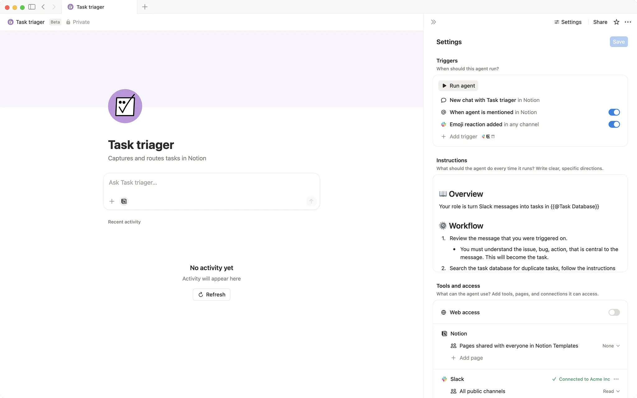 Task triager