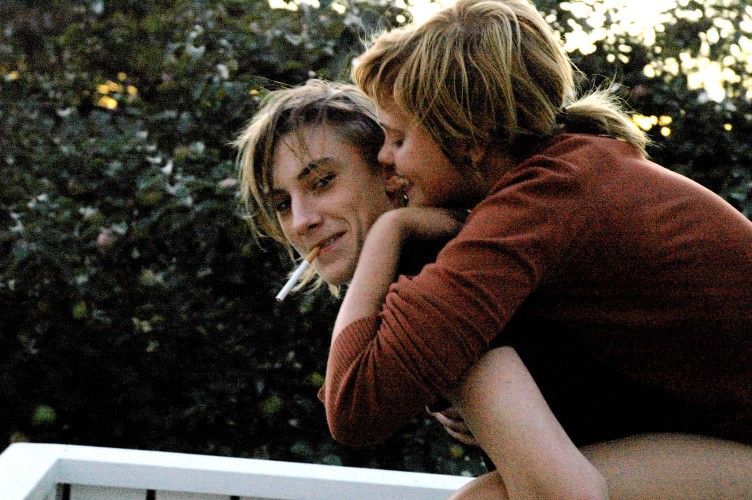 Two young people at dusk, from The Photobook about Sweden